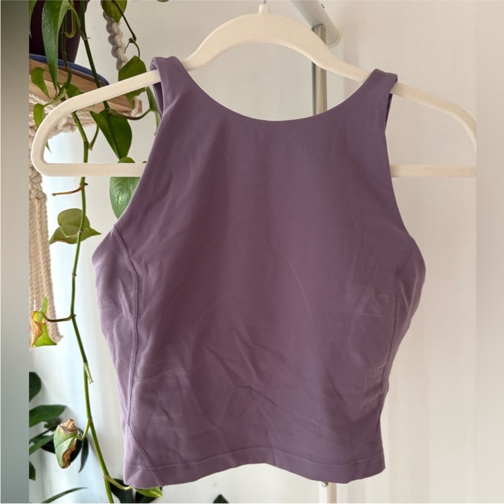lululemon athletica Lavender High-Neck Crop Top